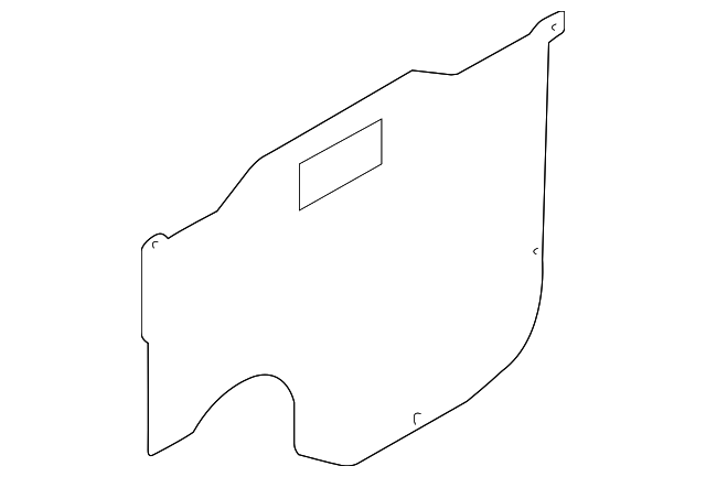 0K53A-58861 Деталь WATER DEFLECTOR, RIGHT