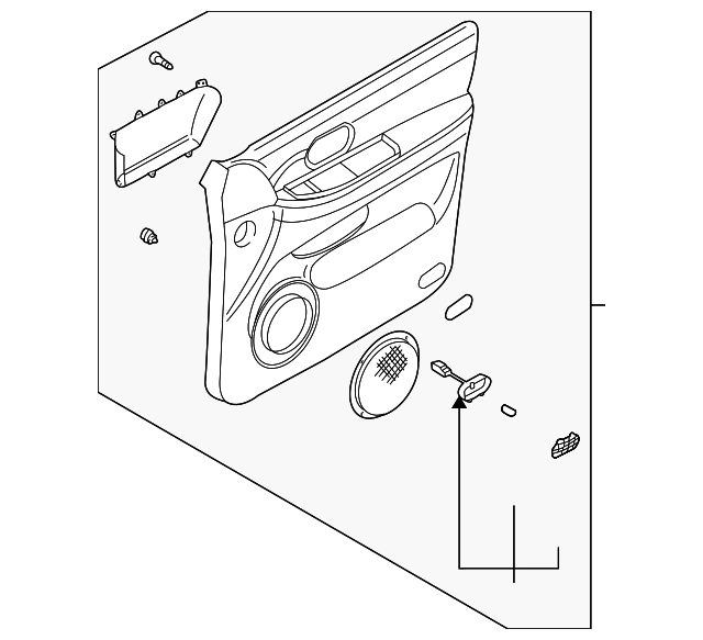3K53F-68420Q3 Деталь DOOR TRIM PANEL, LEFT