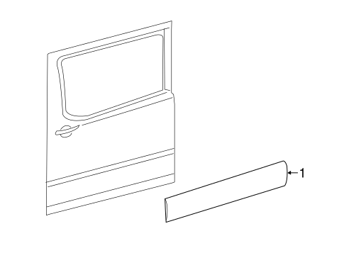 Sprinter 2500 EXTERIOR TRIM - SIDE DOOR
