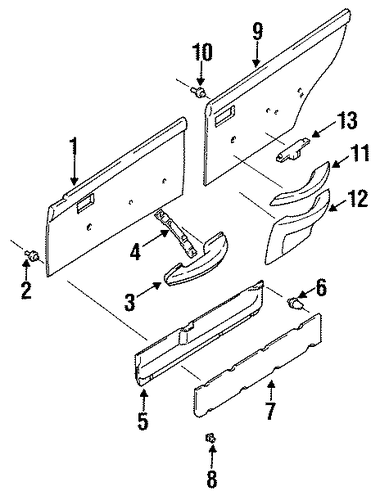 Justy DOOR TRIM PANEL