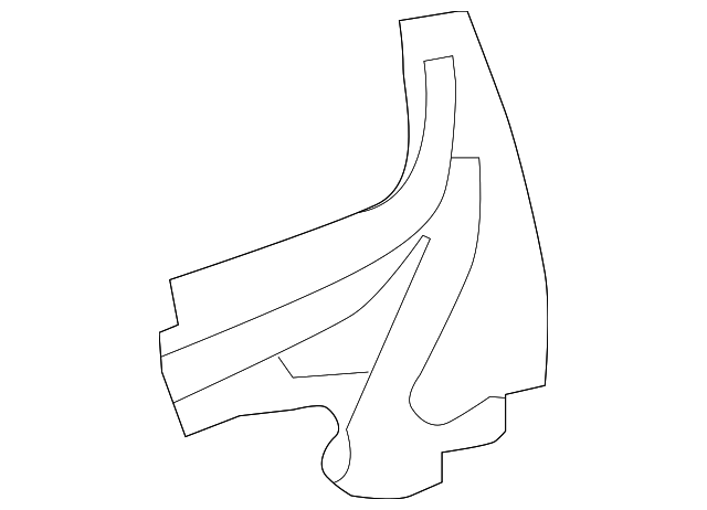 61724-0D010 Деталь INNER QTR REINF, LEFT