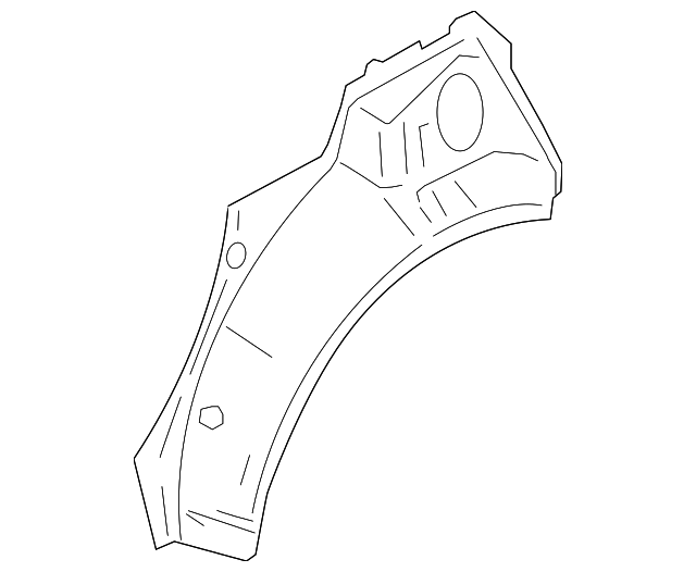 G6712-3WCMA Деталь OUTER WHEELHOUSE, RIGHT