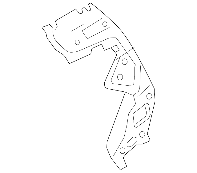 G7645-3WCMA Деталь PILLAR REINF, LEFT