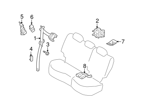Murano REAR SEAT BELTS