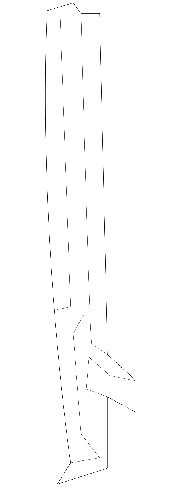 5161582AA Деталь CENTER PILLAR, RIGHT