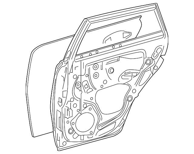 67003-12B70 Деталь DOOR SHELL, RIGHT
