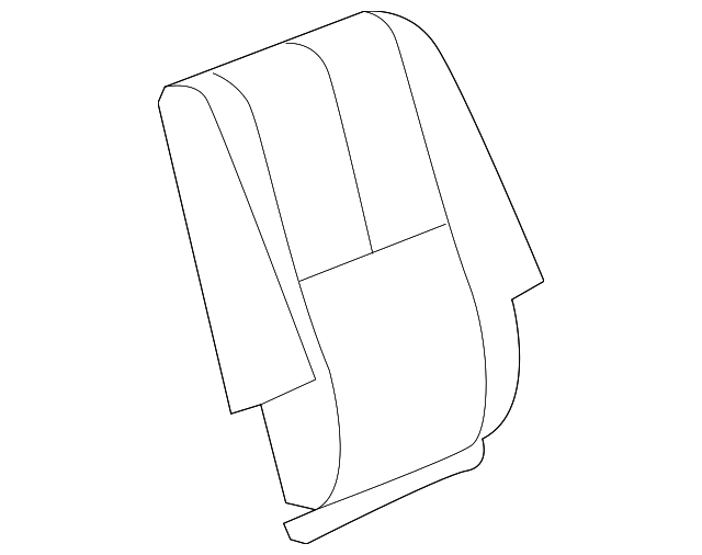 25908024 Деталь SEAT BACK COVER, LEFT