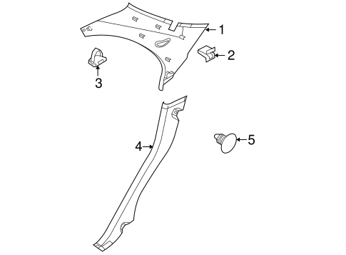 Spectra INTERIOR TRIM - QUARTER PANELS 2