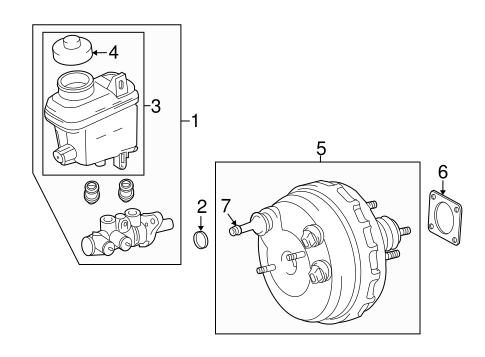 Tundra MASTER CYLINDER - COMPONENTS ON DASH PANEL