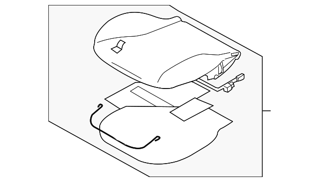 BBM48816035 Деталь SEAT CUSHION, LEFT