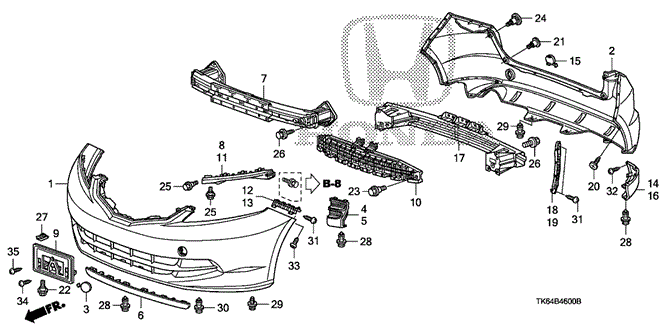 INTERIOR / BUMPER/BUMPERS (1) for 2009 Honda FIT #1