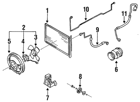 Q45 CONDENSER, COMPRESSOR & LINES