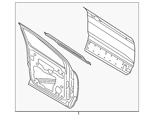 CJ5Z-7820125-A DOOR SHELL, LEFT
