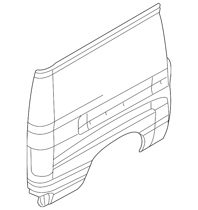 F2UZ-15278A96-E Деталь SIDE PANEL, RIGHT
