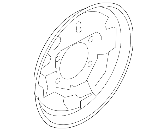 19316572 Деталь BACKING PLATE, RIGHT