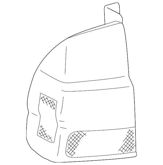 MR495800 LENS & HOUSING, RIGHT