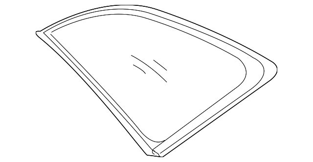 87810-1U000 Деталь QTR GLASS, LEFT