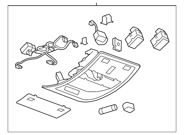 25801402 Деталь ROOF CONSOLE