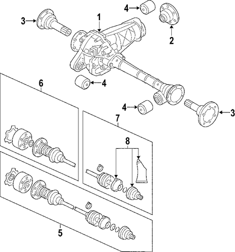 Touareg AXLE SHAFTS & JOINTS