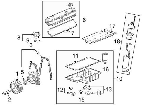 Corvette ENGINE PARTS