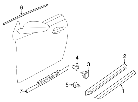 Beetle EXTERIOR TRIM - DOOR