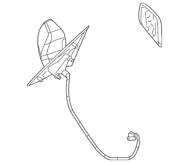 25827602 Деталь MIRROR ASSY, LEFT
