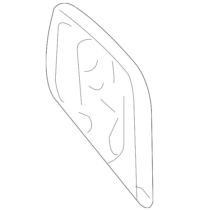 25782747 Деталь MIRROR GLASS, LEFT