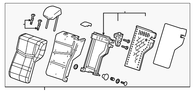 22795591 Деталь SEAT BACK ASSY