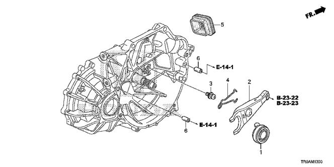 CIVIC SEDAN MT CLUTCH RELEASE (2.4L)