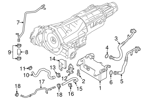 A6 Quattro TRANS OIL COOLER