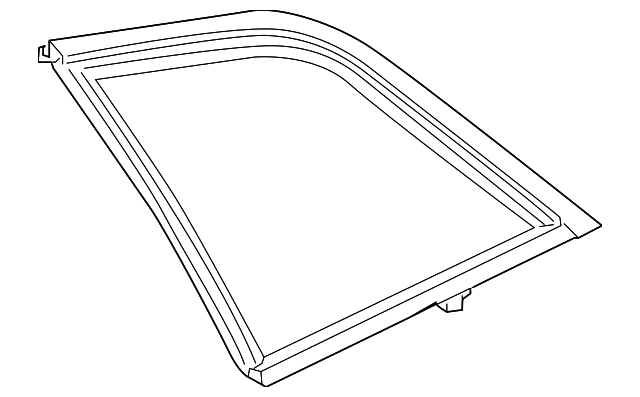 25860806 Деталь QUARTER GLASS, RIGHT