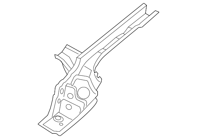 5N0-803-505 Деталь REAR RAIL, LEFT