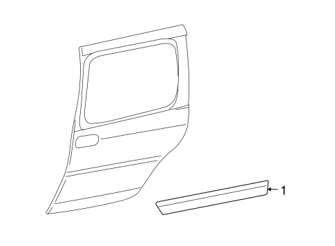 Uplander EXTERIOR TRIM - SIDE DOOR