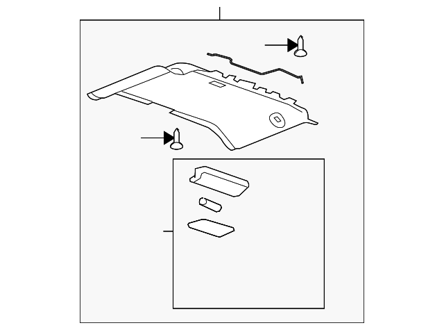 20871379 REAR HEADLINER
