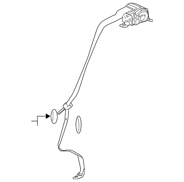 19208655 Деталь OUTER BELT ASSY, LEFT