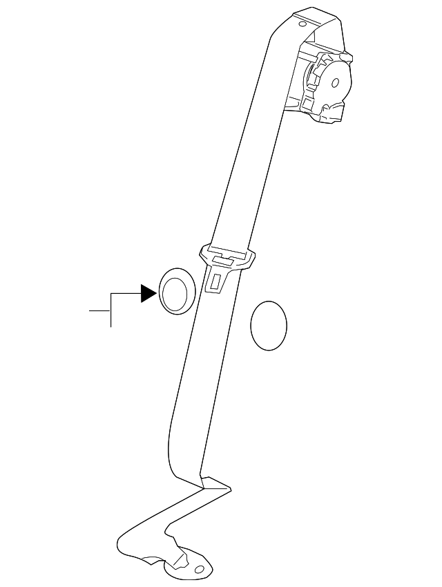 19259034 Деталь CENTER BELT ASSY