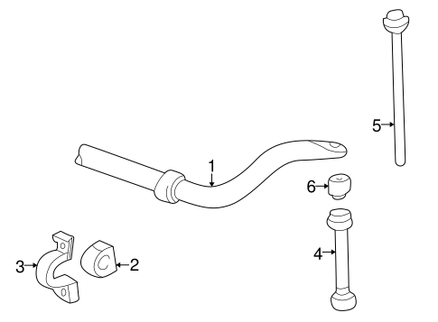 B3000 STABILIZER BAR & COMPONENTS 2
