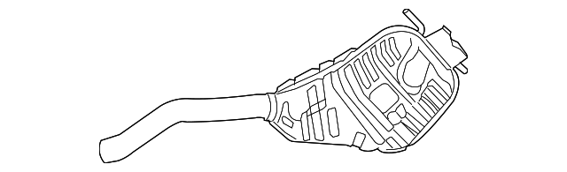 3D0-253-609-J Деталь REAR MUFFLER, RIGHT