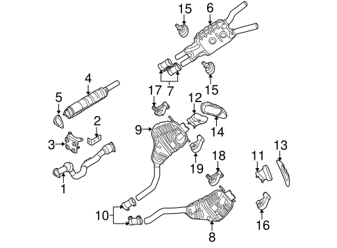 Phaeton EXHAUST COMPONENTS