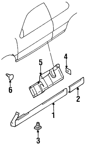 200SX EXTERIOR TRIM - PILLARS