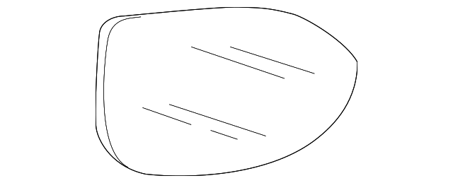 GS3L-69-1G1 Деталь MIRROR GLASS, RIGHT