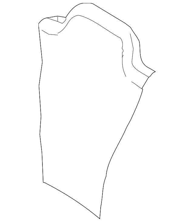 YK521L5AA Деталь SEAT BACK COVER, RIGHT