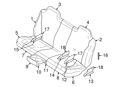 Durango REAR SEAT COMPONENTS