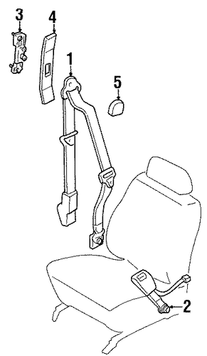Escort FRONT SEAT BELTS