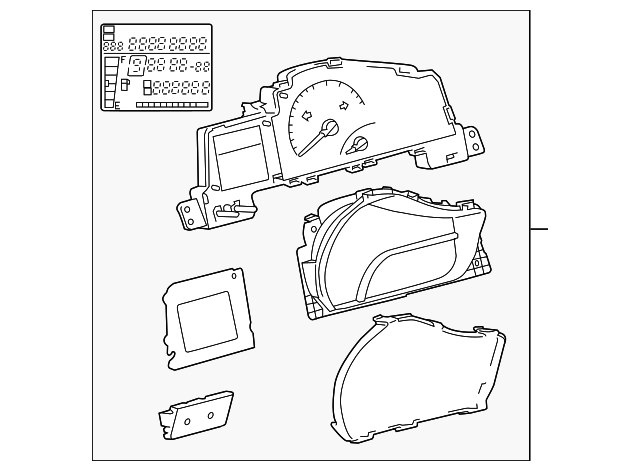 83800-74330 Деталь INSTRUMENT CLUSTER