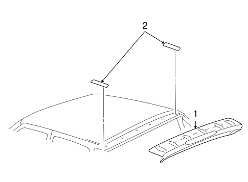 Escalade EXT EXTERIOR TRIM - ROOF