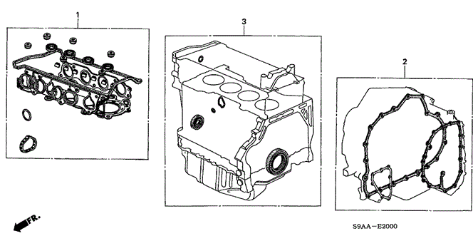 ENGINE/GASKET KIT for 2006 Honda CR-V #1