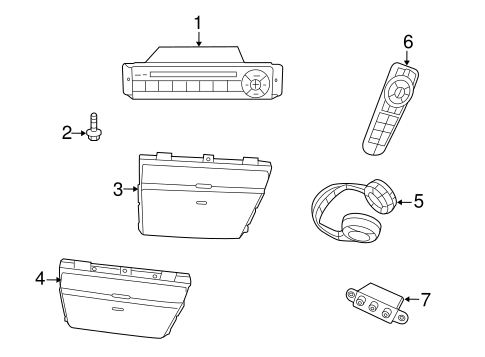 Routan ENTERTAINMENT SYSTEM COMPONENTS