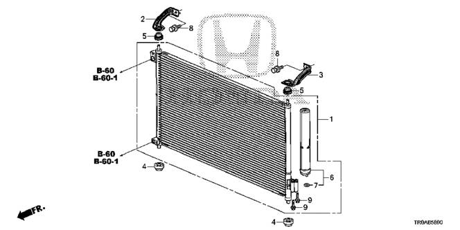 CIVIC SEDAN A / C CONDENSER