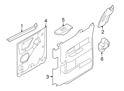 F-150 INTERIOR TRIM - REAR DOOR 2
